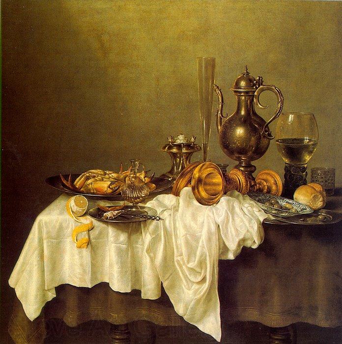 Willem Claesz Heda Breakfast of Crab Norge oil painting art